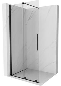 Mexen Velar ścianka prysznicowa rozsuwana Walk-in 80 x 200 cm, transparent 8 mm, czarna - 871-080-000-03-70