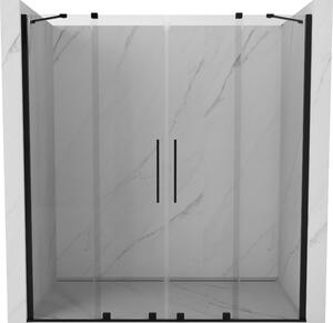 Mexen Velar Duo drzwi prysznicowe rozsuwane 170 cm, transparent, czarne - 871-170-000-02-70