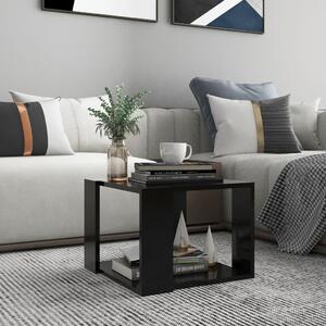 Stolik kawowy, czarny, 40x40x30 cm, materiał drewnopochodny