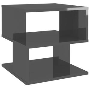 Stolik na wysoki połysk, czarny, 40x40x40 cm, płyta wiórowa