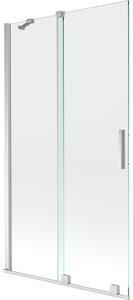 Mexen Velar parawan nawannowy 2-skrzydłowy rozsuwany 100 x 150 cm, transparent, chrom - 896-100-000-01-01