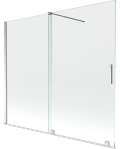 Mexen Velar parawan nawannowy 2-skrzydłowy rozsuwany 180 x 150 cm, transparent, chrom - 896-180-000-01-01
