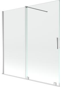 Mexen Velar parawan nawannowy 2-skrzydłowy rozsuwany 160 x 150 cm, transparent, chrom - 896-160-000-01-01