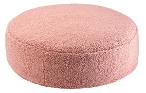 Różowy dziecięcy worek do siedzenia z materiału bouclé Round – Wigiwama