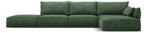 Ciemnozielony narożnik (prawostronny) Vanda – Mazzini Sofas