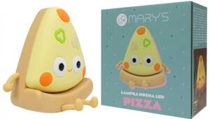 Lampka nocna dla dzieci bezprzewodowa żółta pizza LED 0.5W Mary's