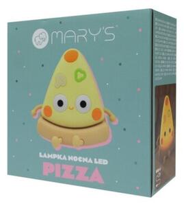 Lampka nocna dla dzieci bezprzewodowa żółta pizza LED 0.5W Mary's