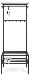 Czarny metalowy zestaw do przedpokoju 70x178x29 cm Ivar – Spinder Design