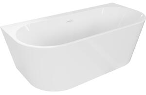 Mexen Oval+ wanna wolnostojąca przyścienna 170 x 80 cm, biała, przelew biały - 52681708000-20