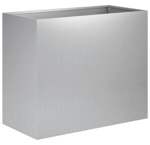 Doniczka ogrodowa srebrny 60 x 30 x 40 cm Stal ocynkowana