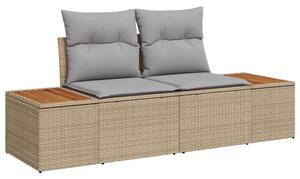 Sofa ogrodowa beżowy 184 x 62 x 85cm polirattan
