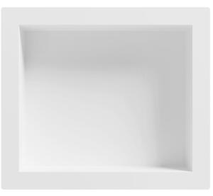 Mexen X-Wall-S półka wnękowa SMC z kołnierzem 35,5 x 40,7 cm, biała - 1901354109