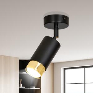 HIRO 1 BLACK-GOLD 965/1 nowoczesny regulowany spot LED sufitowy czarno złoty