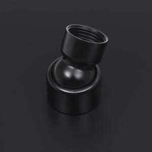 Słuchawka prysznicowa ze stali, 30 cm, okrągła, czarna