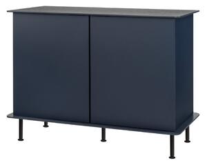 Ciemnoniebieska komoda z otworem na kable 120x88x50 cm Suumo – noo.ma