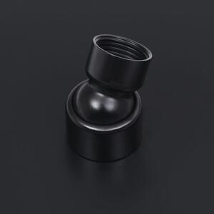 Słuchawka prysznicowa ze stali, 50 cm, okrągła, czarna
