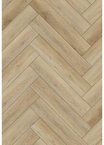 Mexen Worcester panele winylowe jodełka 635 x 127 mm SPC 6,5 mm, podkład IPEX 1,5 mm, 4 V-Fuga, Dąb - F1176-0635-127-505-4V1-01
