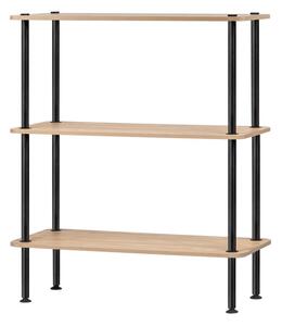 Regał w dekorze dębu w naturalnym kolorze 80x90,5x35 cm Teidi – noo.ma