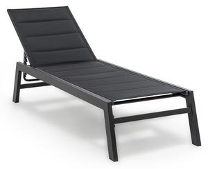 Blumfeldt Renazzo Lounge, leżak, 70/30 PVC/PE, aluminium, 6-stopni, kolor antracytowy