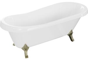 Mexen Retro wanna wolnostojąca 170 x 75 cm, biała, nogi złote - 53251707500-50