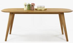 Owalny stół jadalny z litego dębu, Otawa 160 x 90 cm