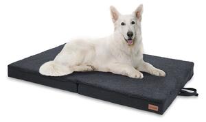 Brunolie Paco, legowisko dla psa, możliwość prania, ortopedyczne, antypoślizgowe, oddychające, składane, pianka z pamięcią kształtu, rozmiar XL (120 x 10 x 85 cm)