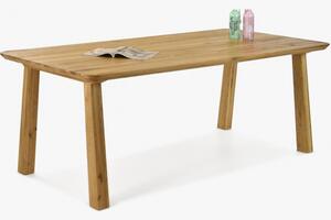 Stół do jadalni z litego drewna - zaokrąglone krawędzie, Martina 160 x 90 cm