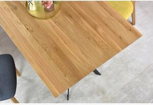 Stół jadalniany DĄB lite drewno, metalowe nogi Delta 160 x 90 cm