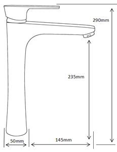 Mexen Axel R72 zestaw wannowy, chrom - 73813R72-00