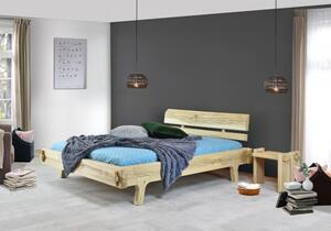 Ekologiczne łóżko dwuosobowe Greta, lity dąb 160 x 200 cm