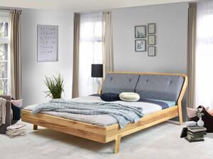 Luksusowe łóżko dębowe na nogach Milenium 160 x 200 cm