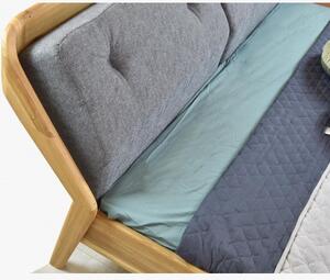 Luksusowe łóżko dębowe na nogach Milenium 160 x 200 cm