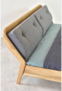 Luksusowe łóżko dębowe na nogach Milenium 180 x 200 cm