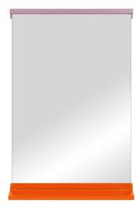 Lustro z półką z drewnianą ramą ścienne 50x75 cm Lun – noo.ma