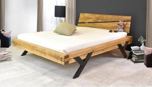 Luksusowe łóżko z litego drewna model Y - dąb 180 x 200 cm
