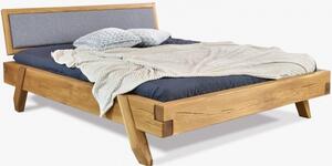 Luksusowe łóżko wykonane z belek dębowych, podwójny Spider 160 x 200