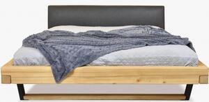 Łóżko z litego drewna na nogach, świerk Laura 200 x 200 cm