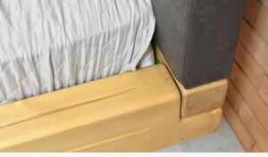 Łóżko z litego drewna na nogach, świerk Laura 160 x 200 cm