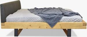 Łóżko z litego drewna na nogach, świerk Laura 200 x 200 cm