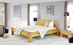 Luksusowe łóżko dwuosobowe, dębowe, Dunaj 180 x 200 cm