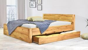 Łóżko z litego drewna ze schowkiem, Julia 160 x 200 cm