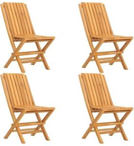 Zestaw Mebli Ogrodowych Komplet Jadalniany Składany 5-Częściowy Drewno Na Taras Balkon Ogród