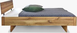 Łóżko dwuosobowe z litego dębu zaokrąglone , Sztokholm 160 x 200 cm