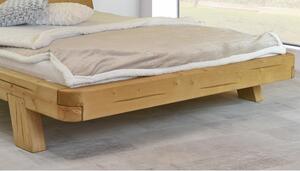 Łóżko z drewnianych bali MIA świerk, zaokrąglone narożniki 180 x 200 cm