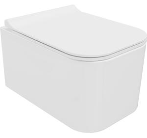 Mexen Elis miska wc Rimless z deską wolnoopadającą slim, duroplast, biała połysk - 30910700