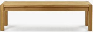 Ławka z litego drewna dębowego, Kobi 140 cm
