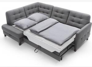 Skandynawska sofa narożna na nóżkach, model ELIO