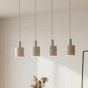 Lampa wisząca Ovelia Lindby, możliwość ściemniania, kremowy / amber, kuchnia, metal, nowoczesny