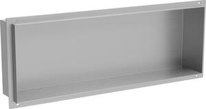 Mexen X-Wall-NR półka wnękowa bez kołnierza 60 x 20 cm, inox - 1911602010