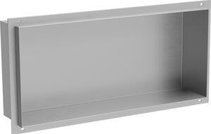 Mexen X-Wall-NR półka wnękowa bez kołnierza 45 x 20 cm, inox - 1911452010